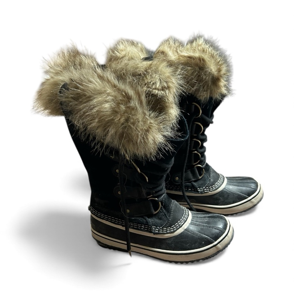 Sorel Joan of Arctic Waterproof Winter Boots Women’s Size 8 Black - Picture 4 of 9